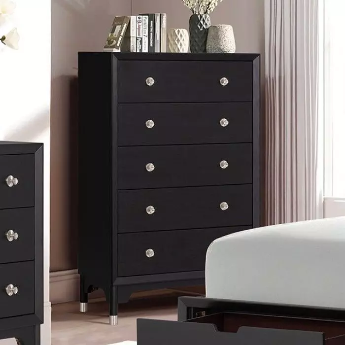 Torrance Black 5 Drawer Chest