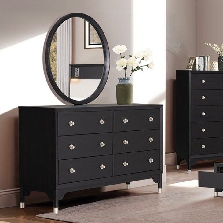 Torrance Black 6 Drawer Dresser