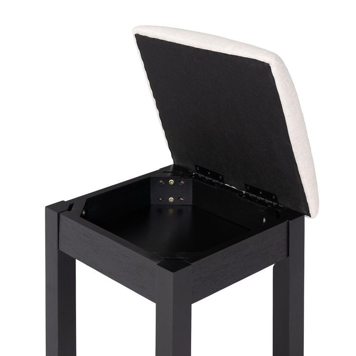 Ashbourne Black 6 Drawer Glass Top Vanity with LED and Mirror