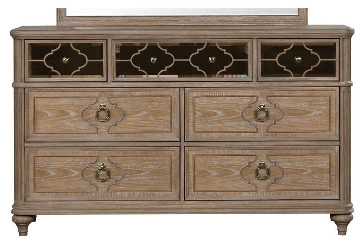 Lyris Rustic Oak 7 Drawer Dresser
