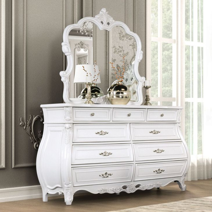 Valentini White 9 Drawer Dresser