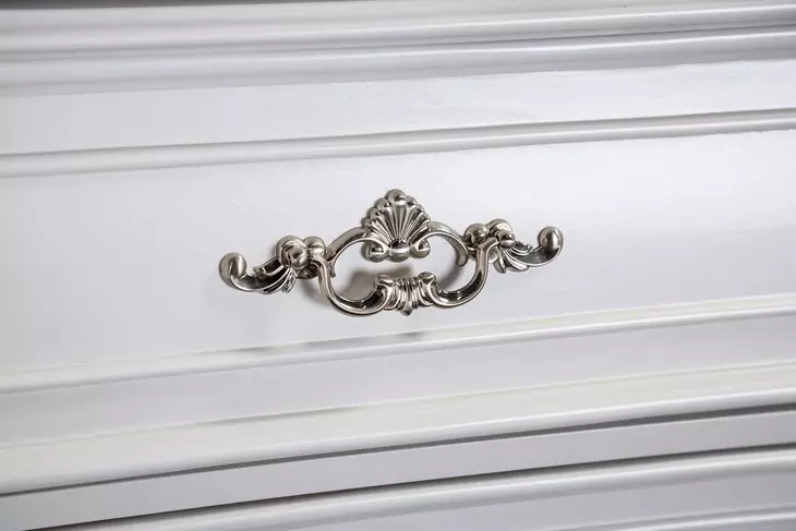 Valentini White 3 Drawer Nightstand