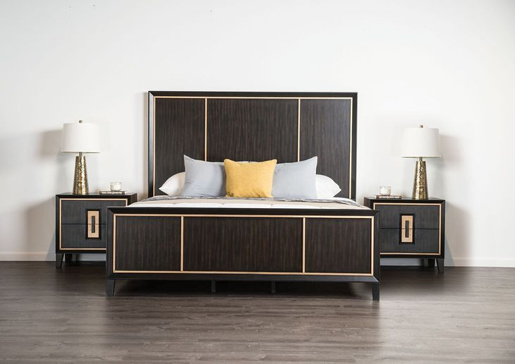 Kenyada Espresso Low Profile Bedroom Set
