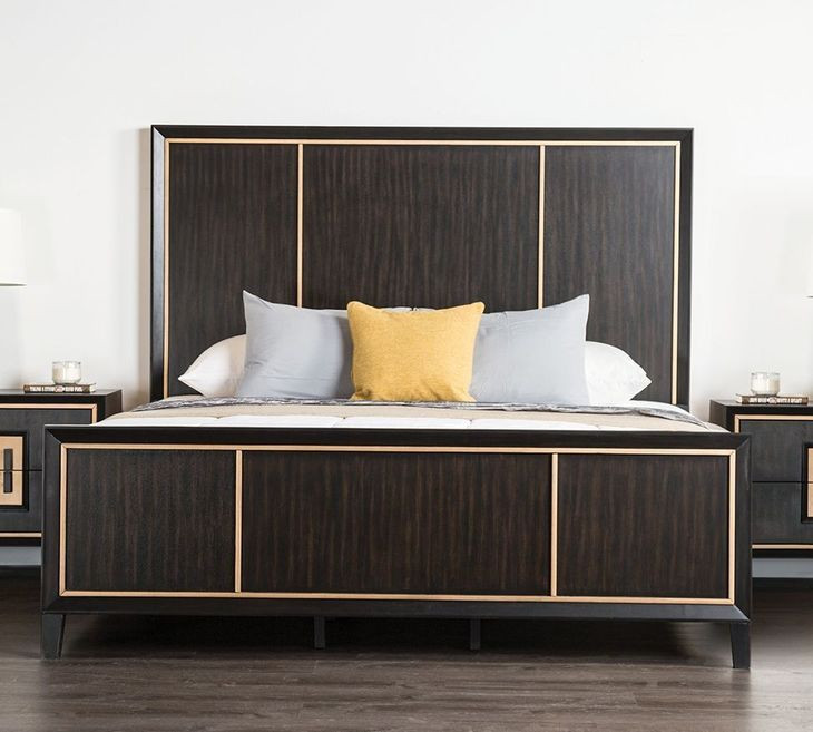 Kenyada Espresso Queen Low Profile Bed