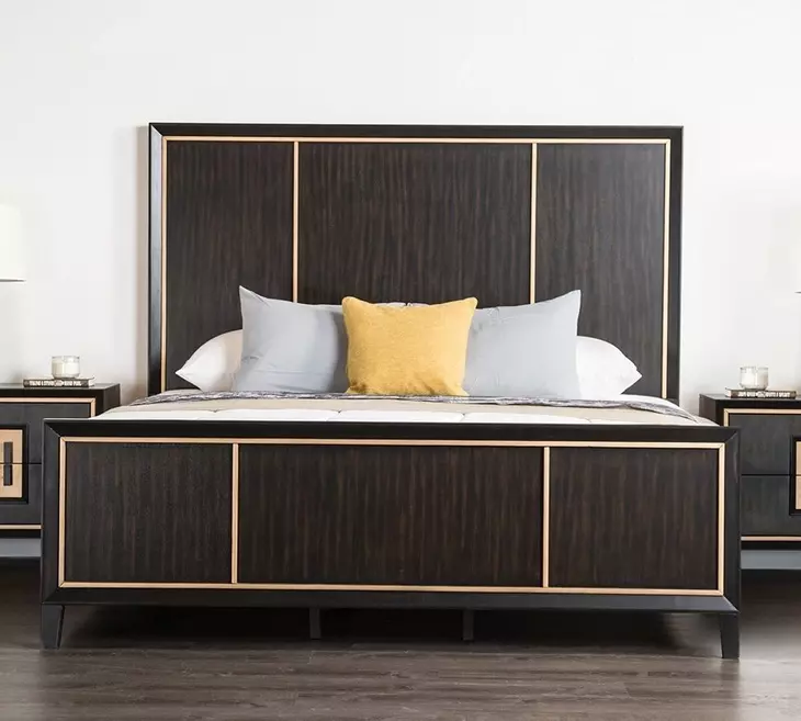 Kenyada Espresso King Low Profile Bed