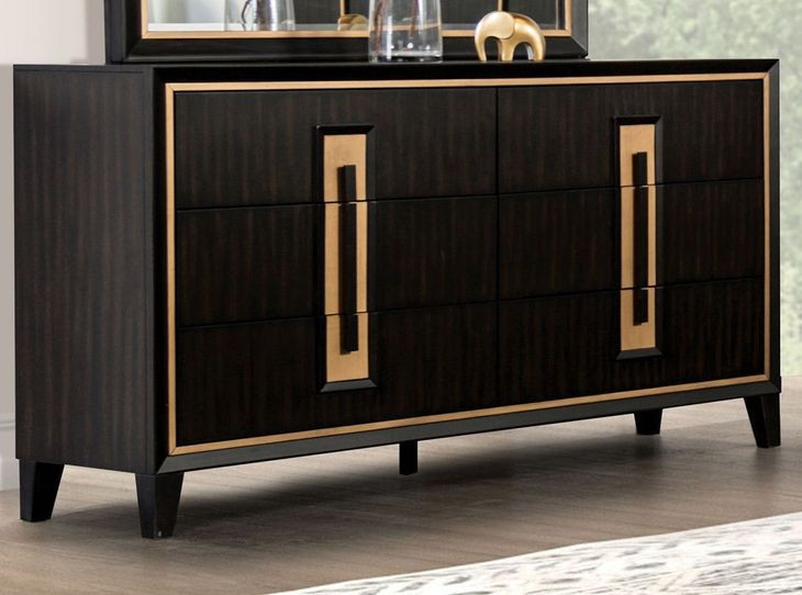 Kenyada Espresso 6 Drawer Dresser