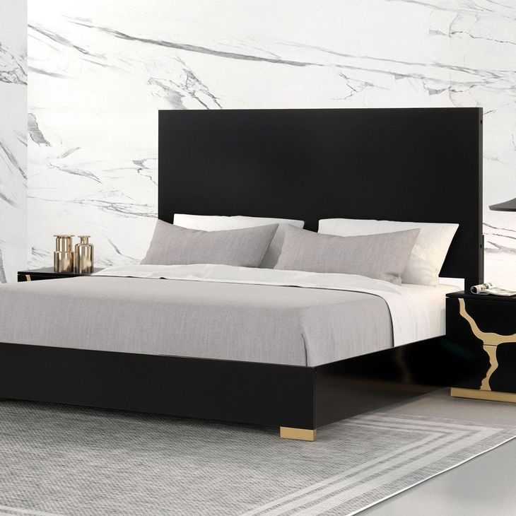 Goldsberg Black King Platform Bed