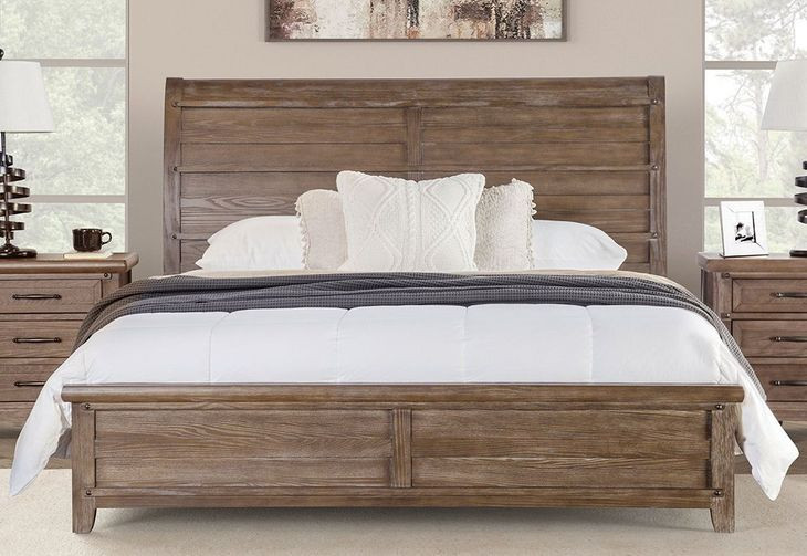 Merthyr Brown Queen Panel Bed