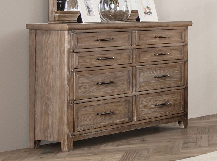 Merthyr Brown 8 Drawer Dresser
