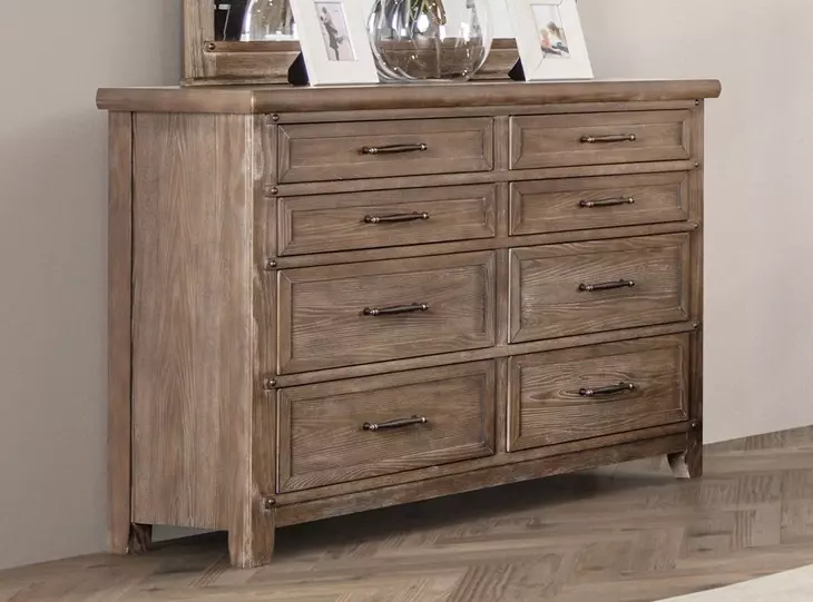 Merthyr Brown 8 Drawer Dresser
