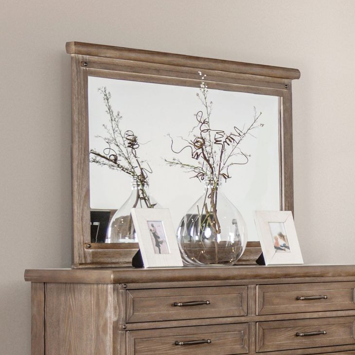 Merthyr Brown Rectangular Dresser Mirror