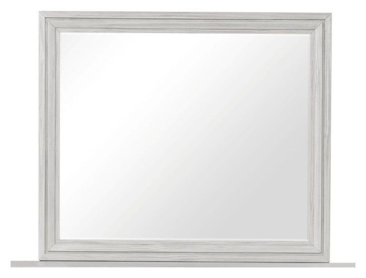 Basilone Rustic White Panel Bedroom Set