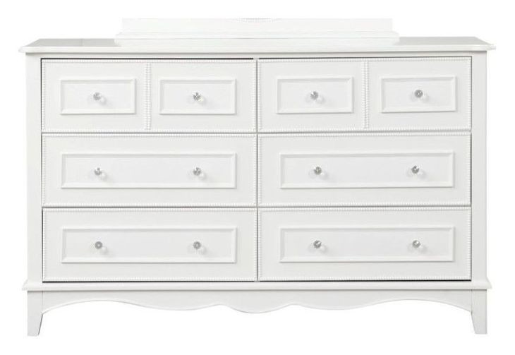 Naucalpan White 6 Drawer Dresser