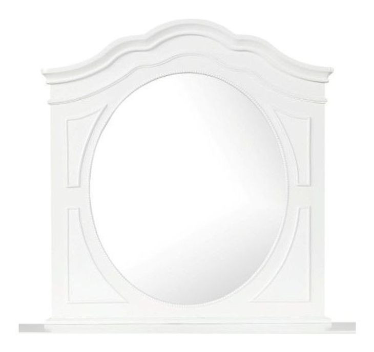 Naucalpan White Arched Dresser Mirror
