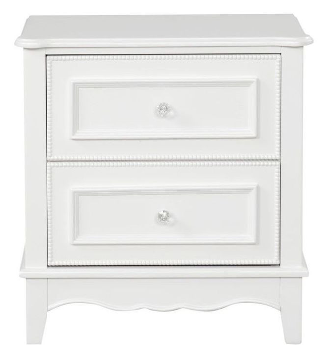 Naucalpan White 2 Drawer Nightstand