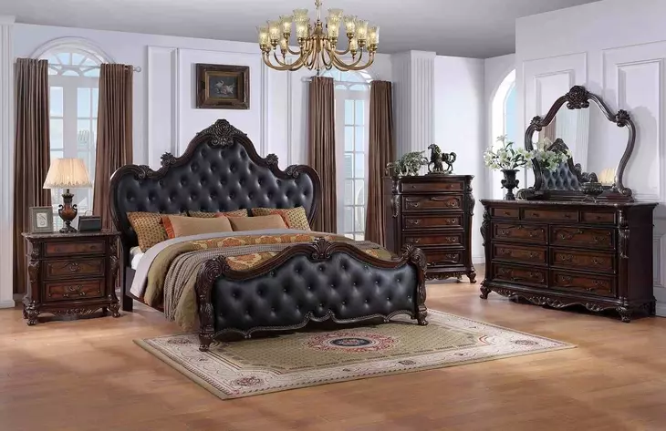 Ventresca Dark Cherry 5 Drawer Chest