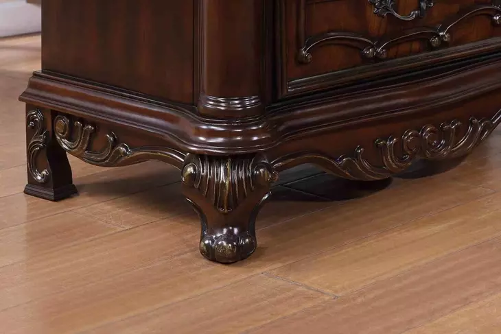 Ventresca Dark Cherry 3 Drawer Nightstand