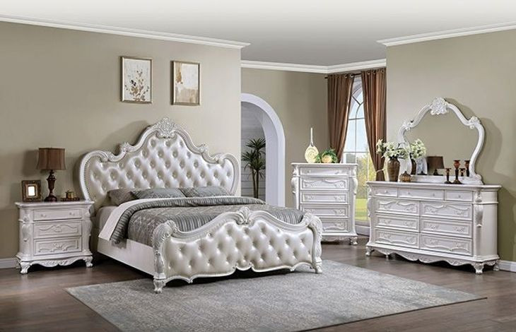 Ventresca White Arched Dresser Mirror