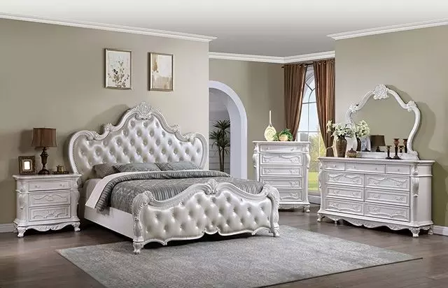 Ventresca White 3 Drawer Nightstand
