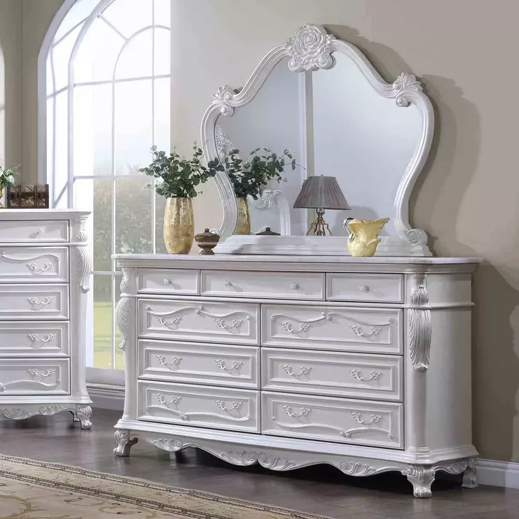 Ventresca White 9 Drawer Dresser
