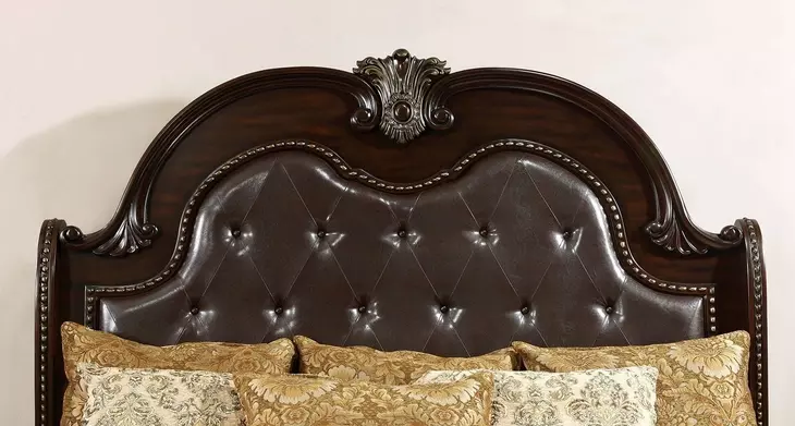 Fromberg Brown Cherry King Sleigh Bed