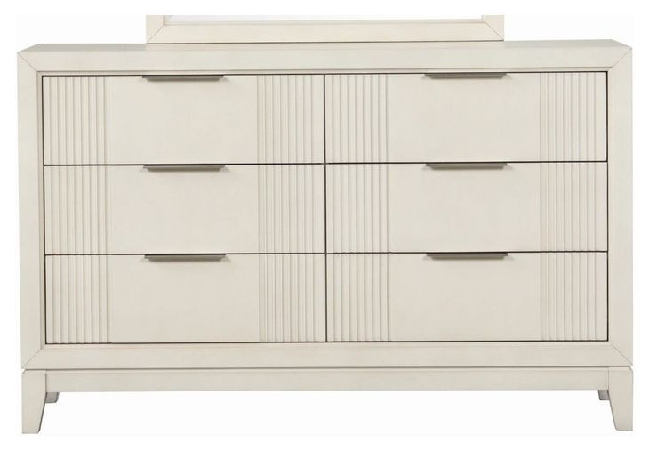 Isadore Antique White 6 Drawer Dresser