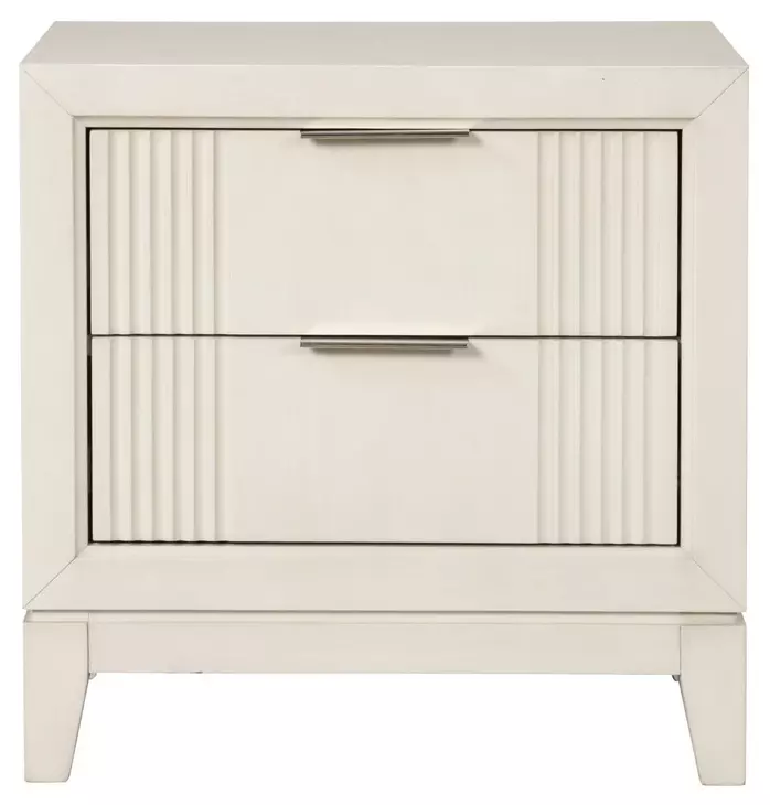 Isadore Antique White 2 Drawer Nightstand