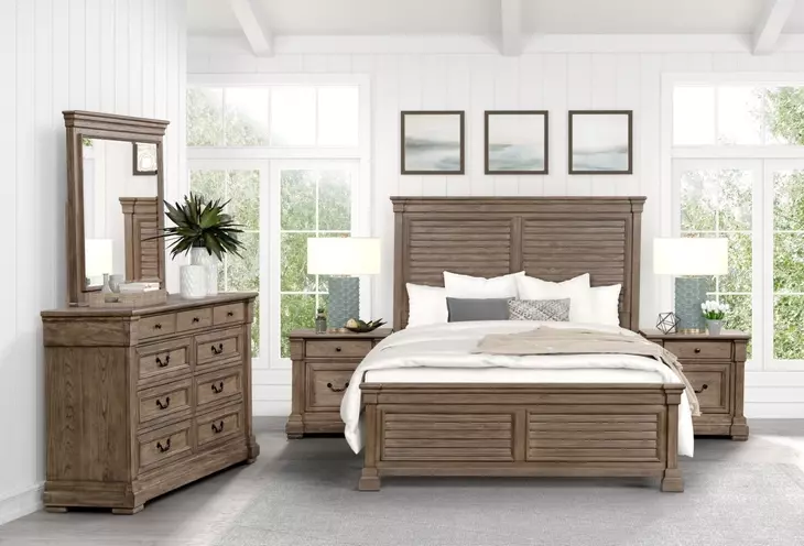 Sheringham Weathered Gray 2 Drawer Nightstand