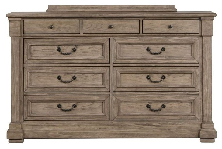 Sheringham Weathered Gray 9 Drawer Dresser