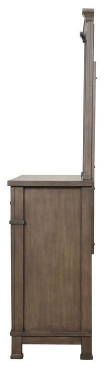 Huddersfield Dark Walnut Rectangular Dresser Mirror