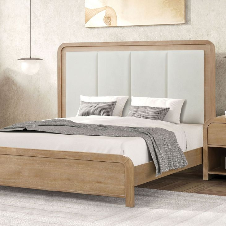 Handforth Natural King Panel Bed