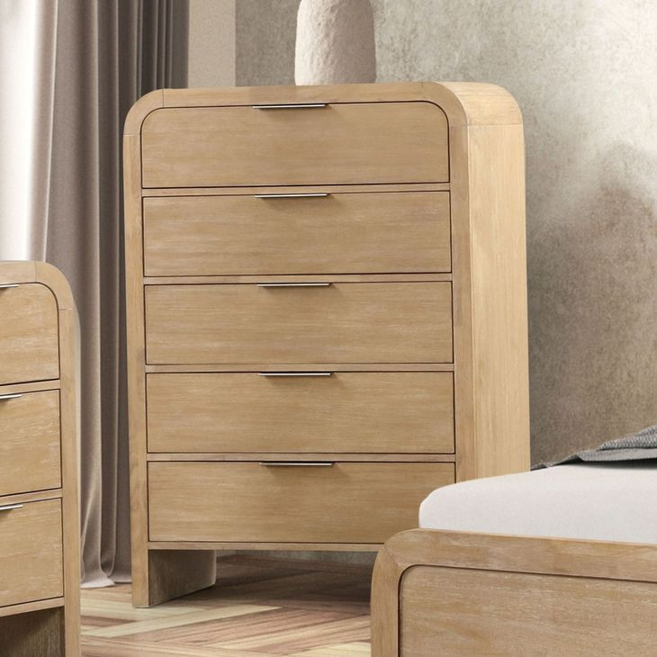 Handforth Natural 5 Drawer Chest