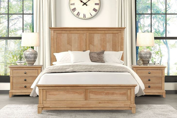 Mchenry Natural Oak Panel Bedroom Set