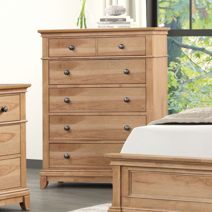 Mchenry Natural Oak 5 Drawer Chest