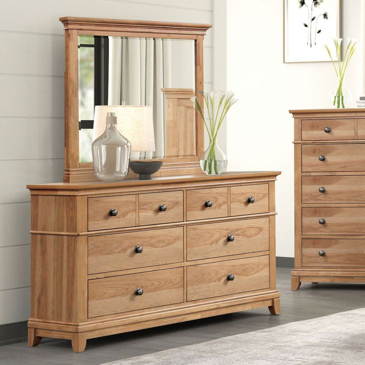 Mchenry Natural Oak 6 Drawer Dresser