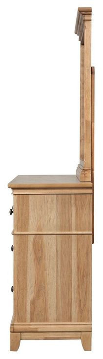 Mchenry Natural Oak Rectangular Dresser Mirror