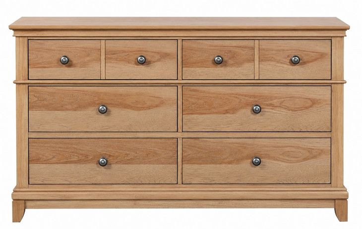 Mchenry Natural Oak 6 Drawer Dresser