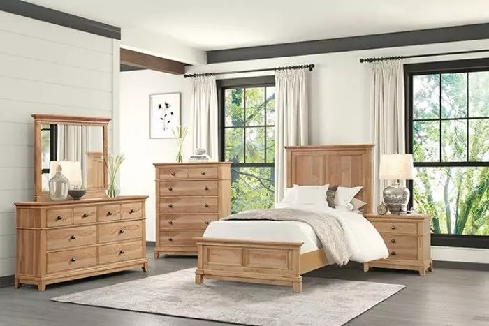 Mchenry Natural Oak Twin Bed