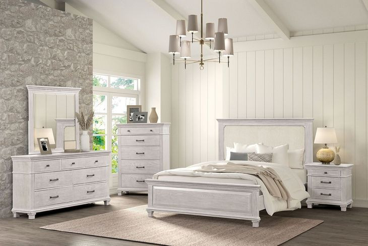 Swanley Weathered Gray Panel Bedroom Set