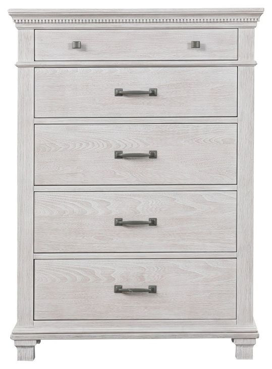 Swanley Weathered Gray 5 Drawer Chest
