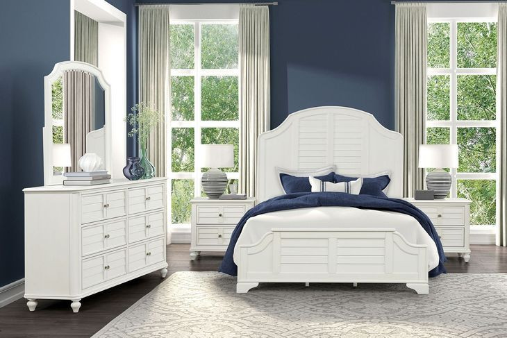 Whitehaven Antique White Panel Bedroom Set