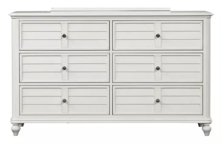 Whitehaven Antique White 6 Drawer Dresser