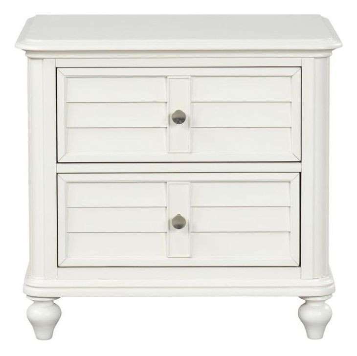 Whitehaven Antique White 2 Drawer Nightstand