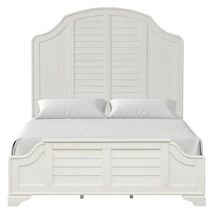 Whitehaven Antique White Queen Panel Bed
