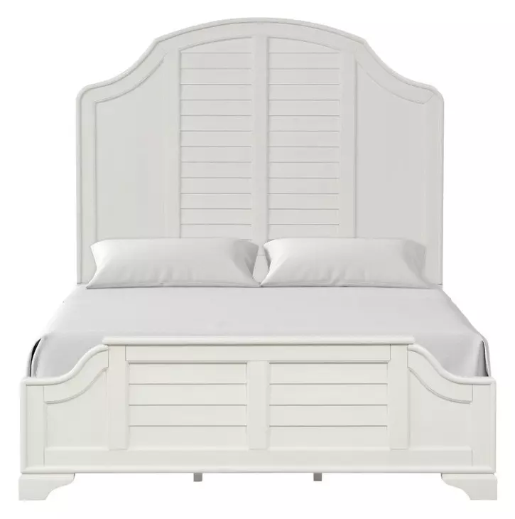 Whitehaven Antique White Queen Panel Bed