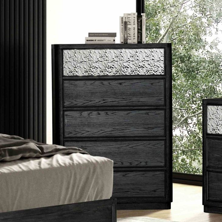 Sterling West Ash Gray 5 Drawer Chest
