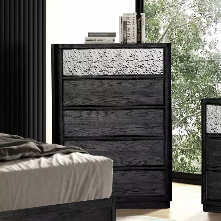 Sterling West Ash Gray 5 Drawer Chest
