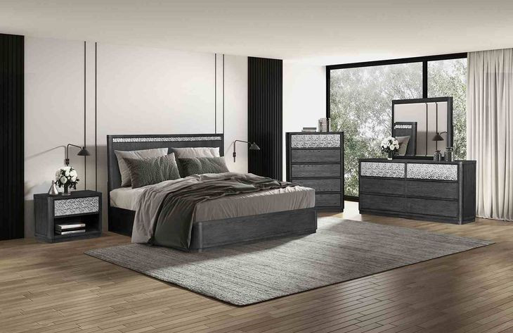 Sterling West Ash Gray Rectangular Dresser Mirror
