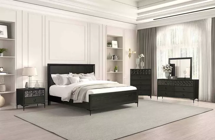 Bashford Espresso Panel Bedroom Set