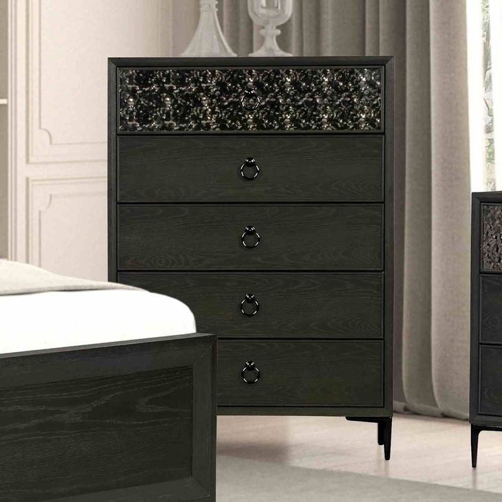 Bashford Espresso 5 Drawer Chest